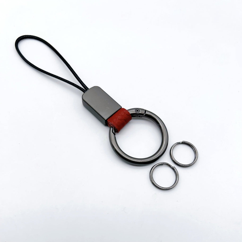 Keychain Holder Light Gray Off White | Kelmera