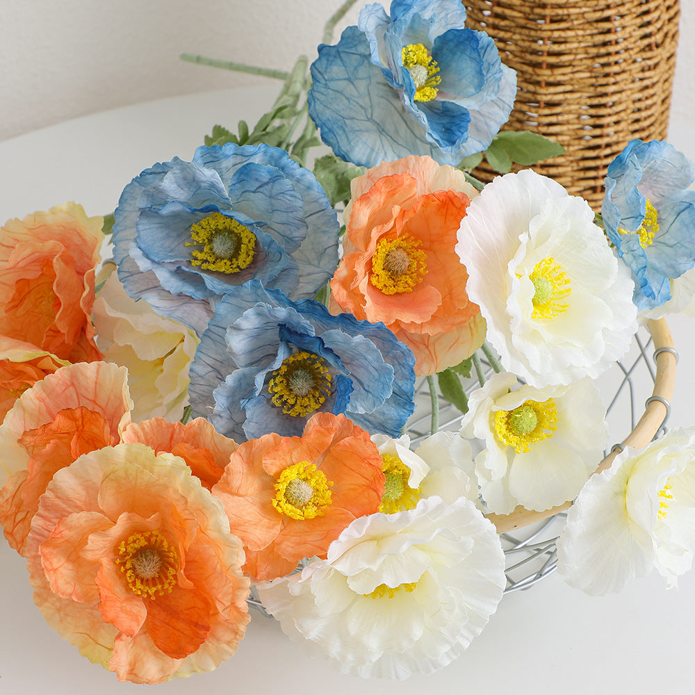 Ladieselegant Artificial Poppy Flower Bouquet | Kelmera