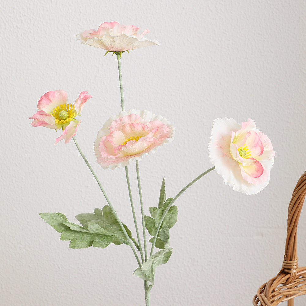 Ladieselegant Artificial Poppy Flower Bouquet | Kelmera