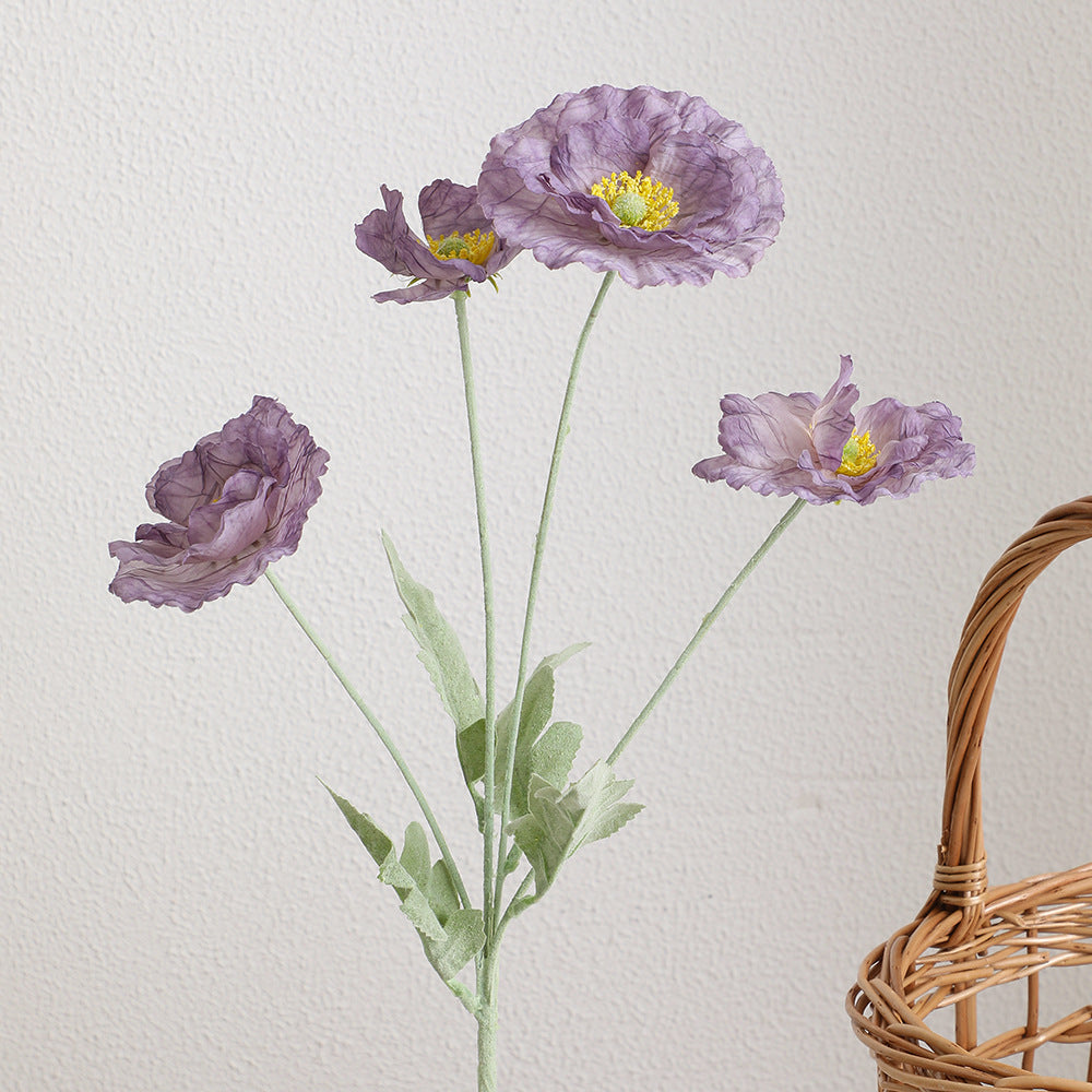 Ladieselegant Artificial Poppy Flower Bouquet | Kelmera