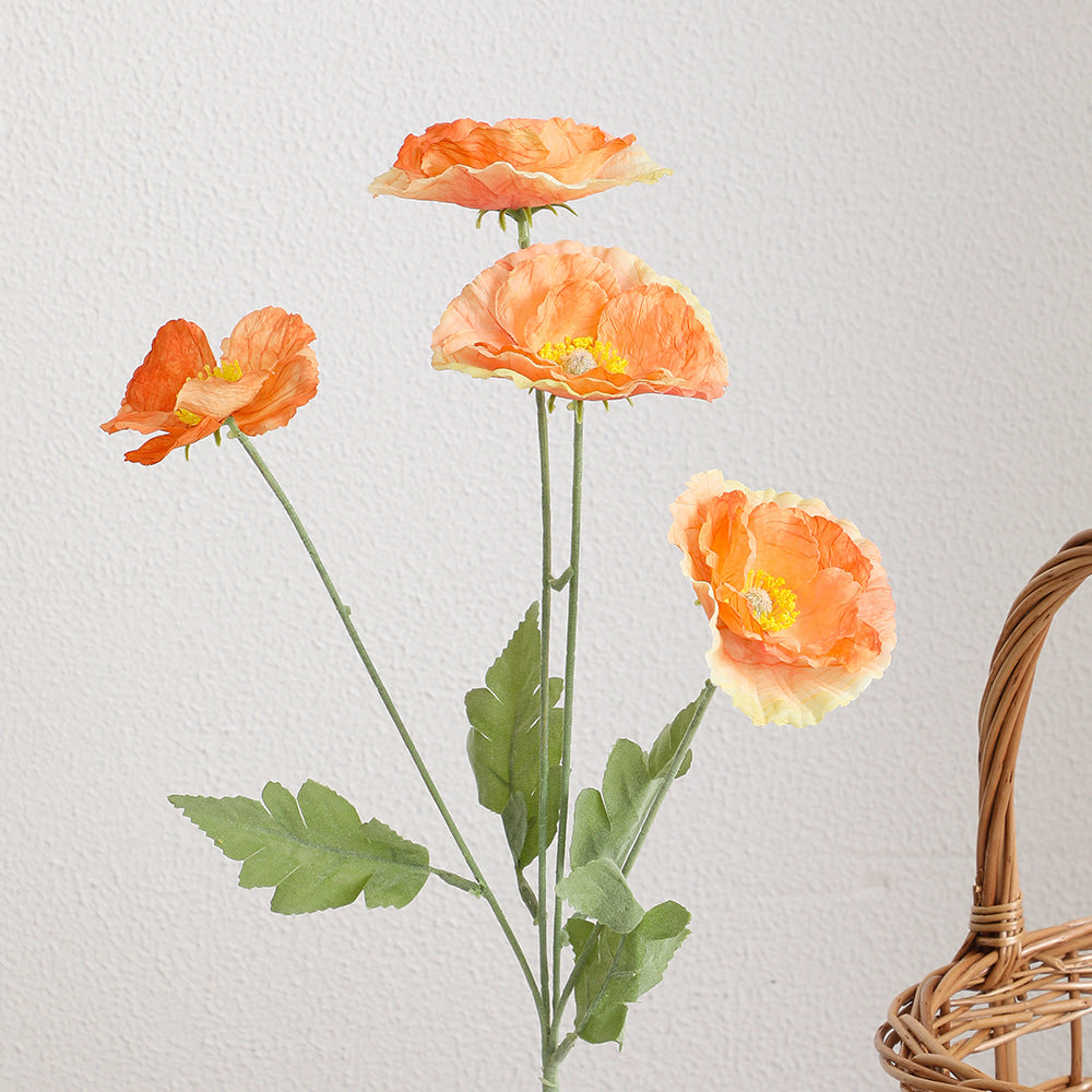Ladieselegant Artificial Poppy Flower Bouquet | Kelmera