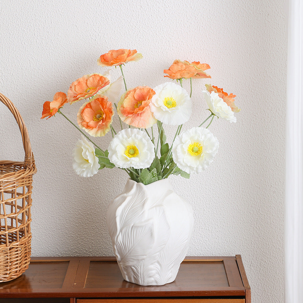 Ladieselegant Artificial Poppy Flower Bouquet | Kelmera
