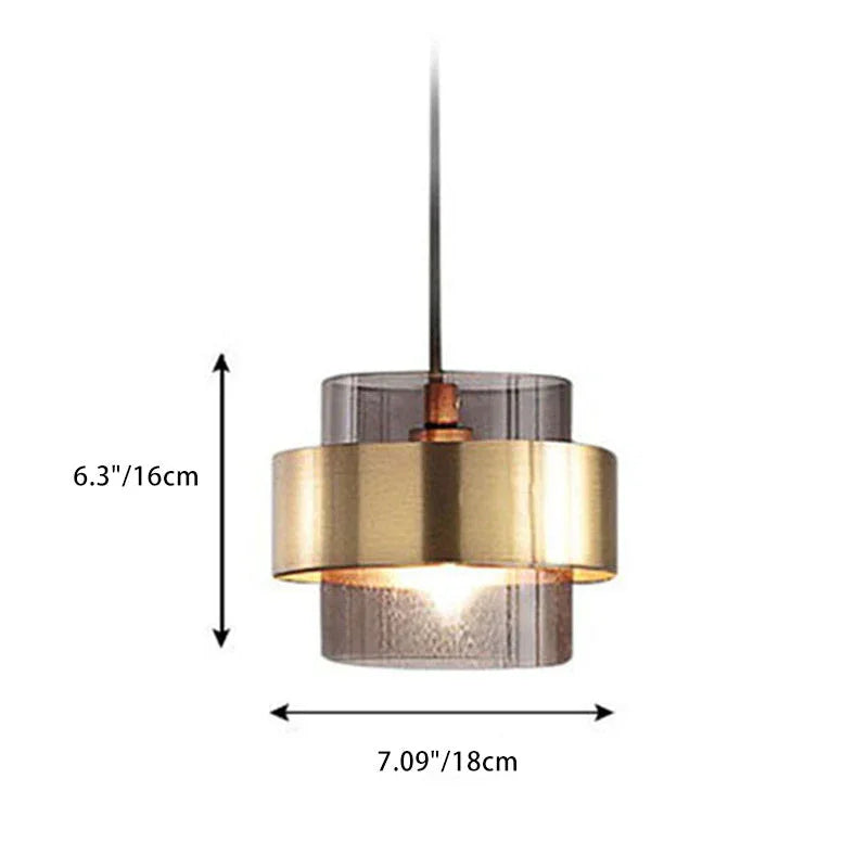 Pinebrook Ring Glass Pendant Light-Kelmera