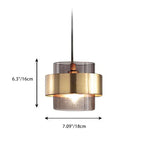 Pinebrook Ring Glass Pendant Light-Kelmera