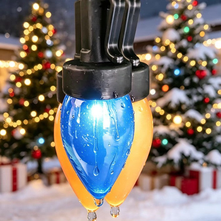 Large Classic Bulb LED Patio String Lights | Kelmera
