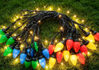 Large Classic Bulb LED Patio String Lights | Kelmera