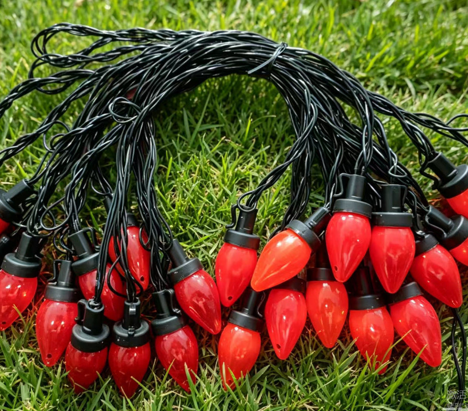 Large Classic Bulb LED Patio String Lights | Kelmera