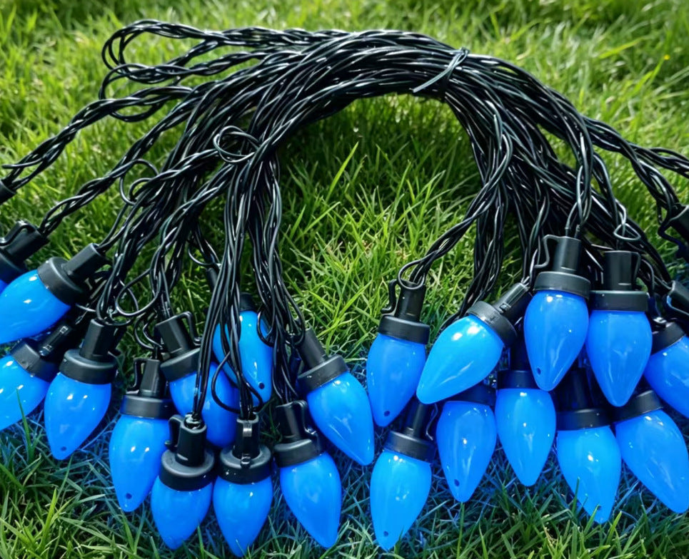 Large Classic Bulb LED Patio String Lights | Kelmera