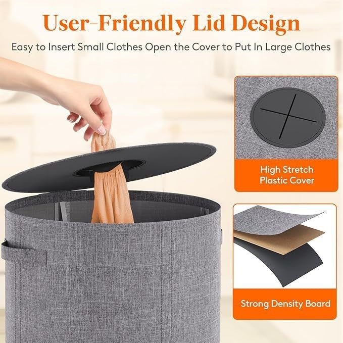 Large Laundry Basket with Removable Inner Bag | Kelmera