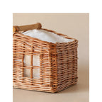 Large Storage Basket with Wooden Handle | Kelmera