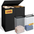 Large Storage Chest with Lid and Interior Compartments | Kelmera
