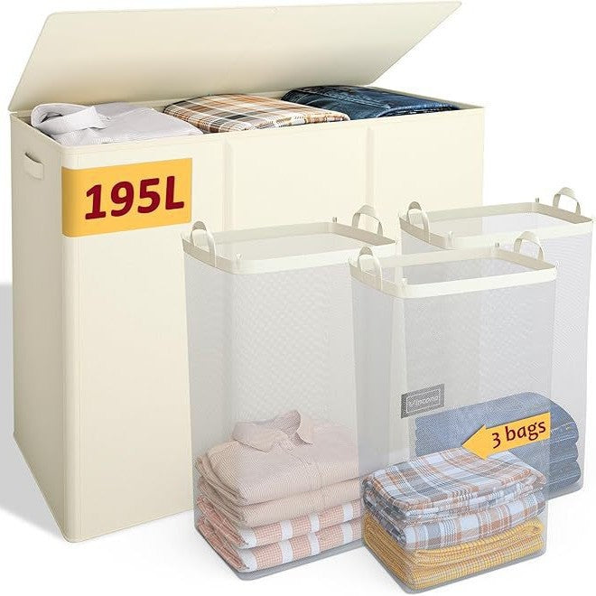 Large Storage Chest with Lid and Interior Compartments | Kelmera