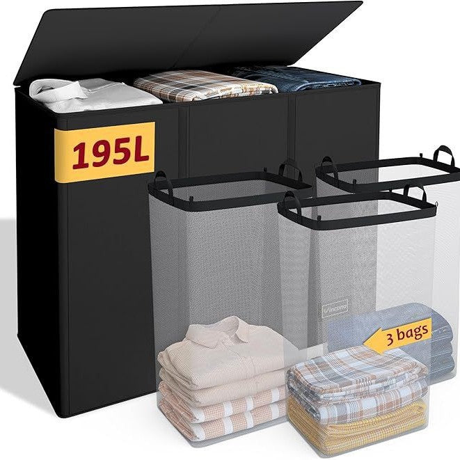 Large Storage Chest with Lid and Interior Compartments | Kelmera