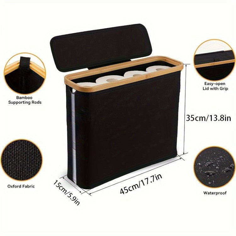 Laundry Basket Bamboo Soft Textile | Kelmera