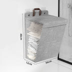 Laundry Basket Beige Gray | Kelmera