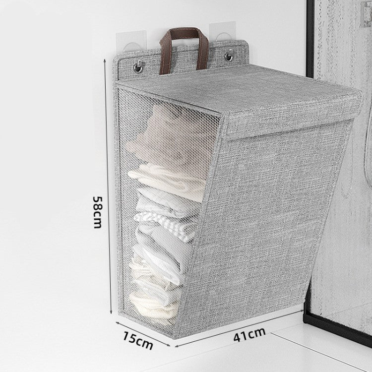 Laundry Basket Beige Gray | Kelmera