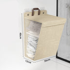 Laundry Basket Beige Gray | Kelmera