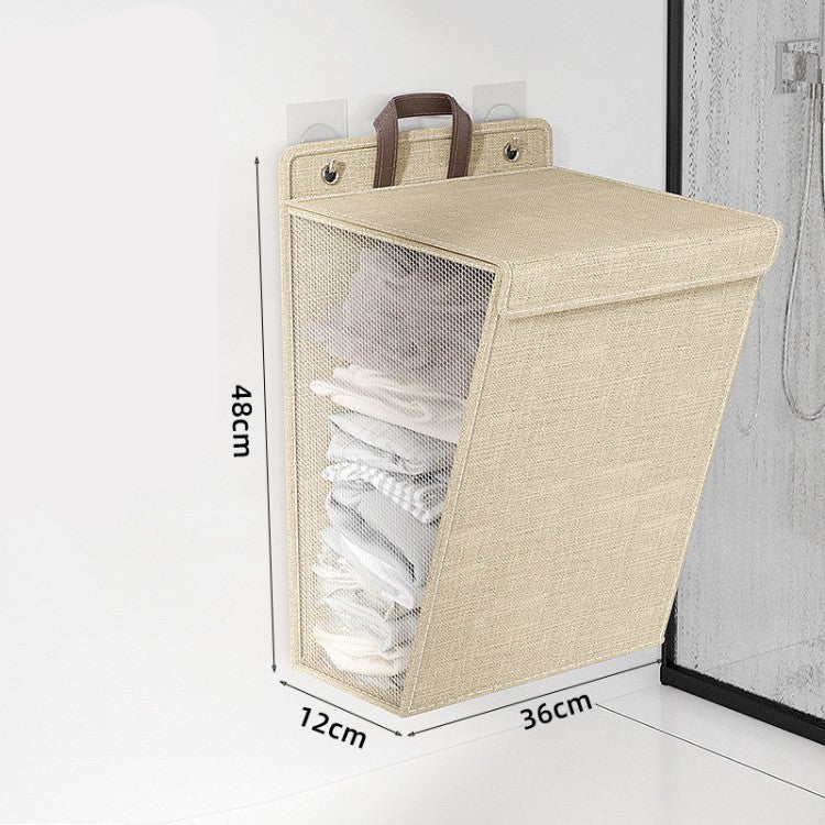 Laundry Basket Beige Gray | Kelmera