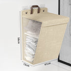 Laundry Basket Beige Gray | Kelmera