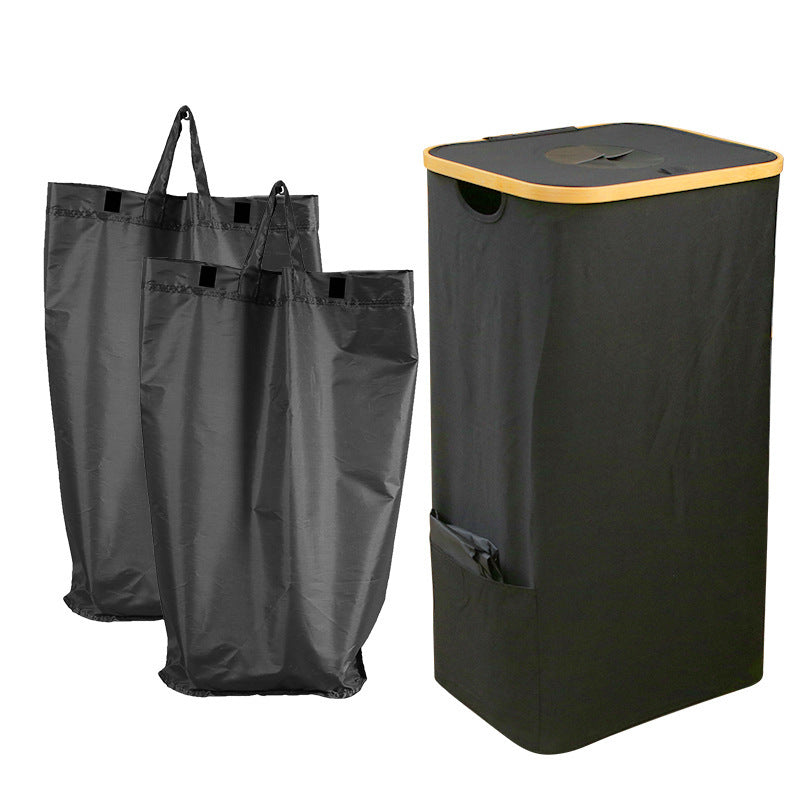 Laundry Basket Black Beige | Kelmera