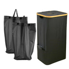 Laundry Basket Black Beige | Kelmera