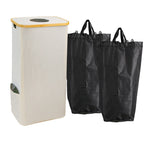 Laundry Basket Black Beige | Kelmera