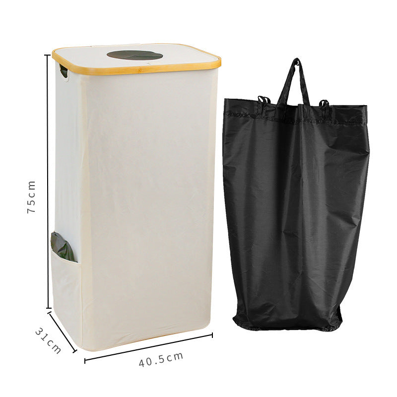 Laundry Basket Black Beige | Kelmera
