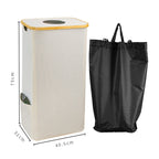 Laundry Basket Black Beige | Kelmera