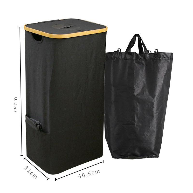 Laundry Basket Black Beige | Kelmera