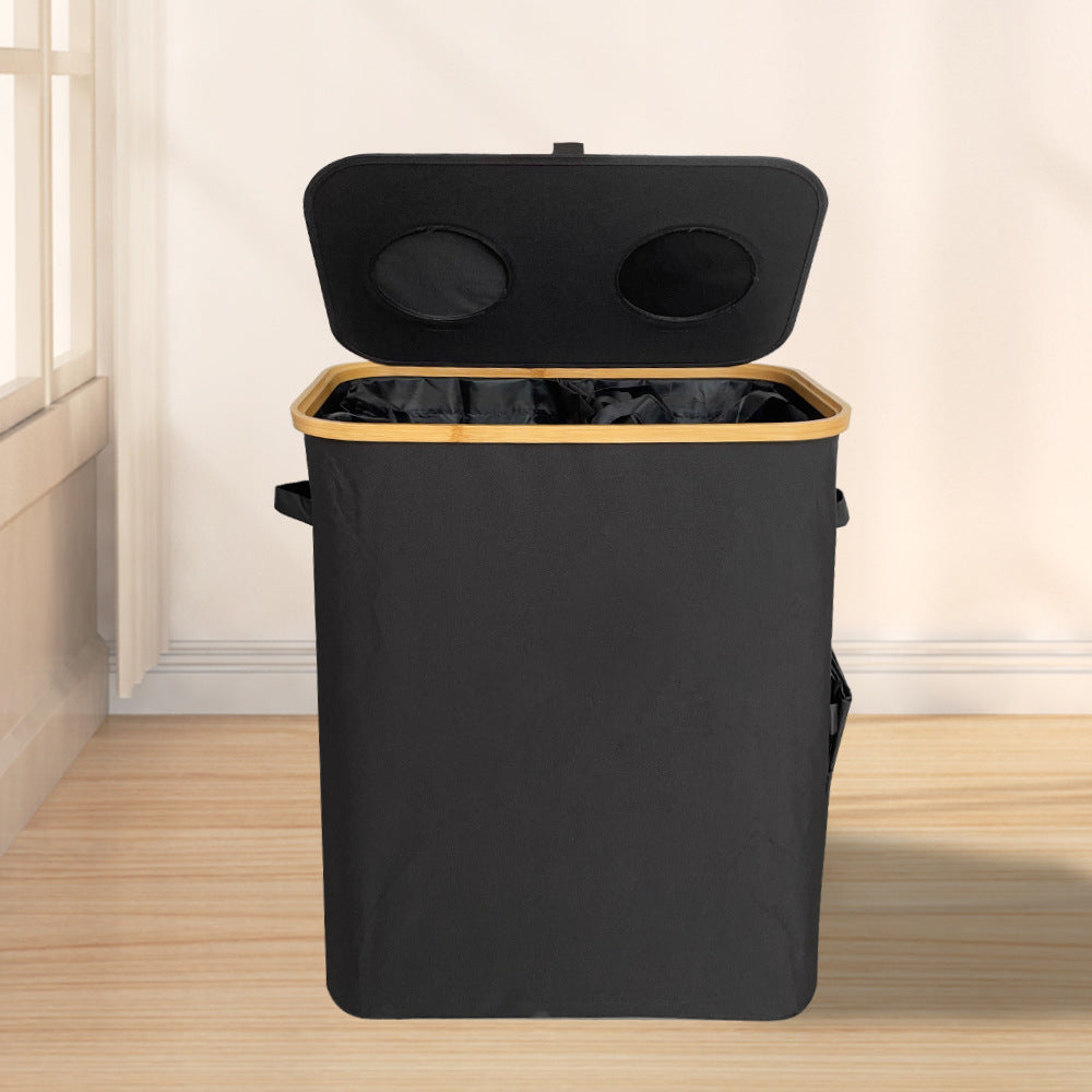 Laundry Basket Black Beige | Kelmera