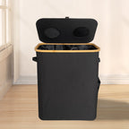 Laundry Basket Black Beige | Kelmera