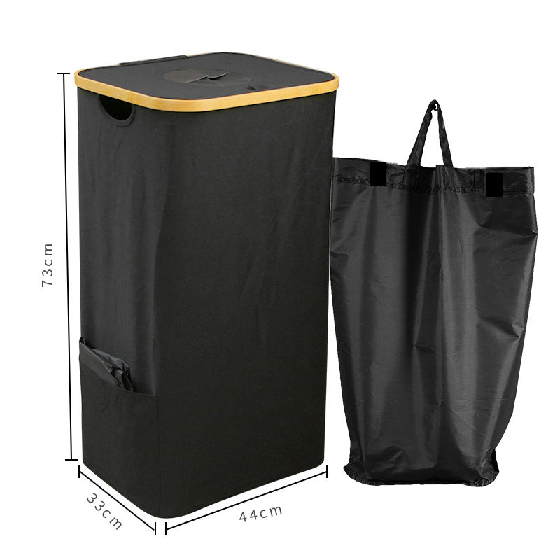 Laundry Basket Black Beige | Kelmera