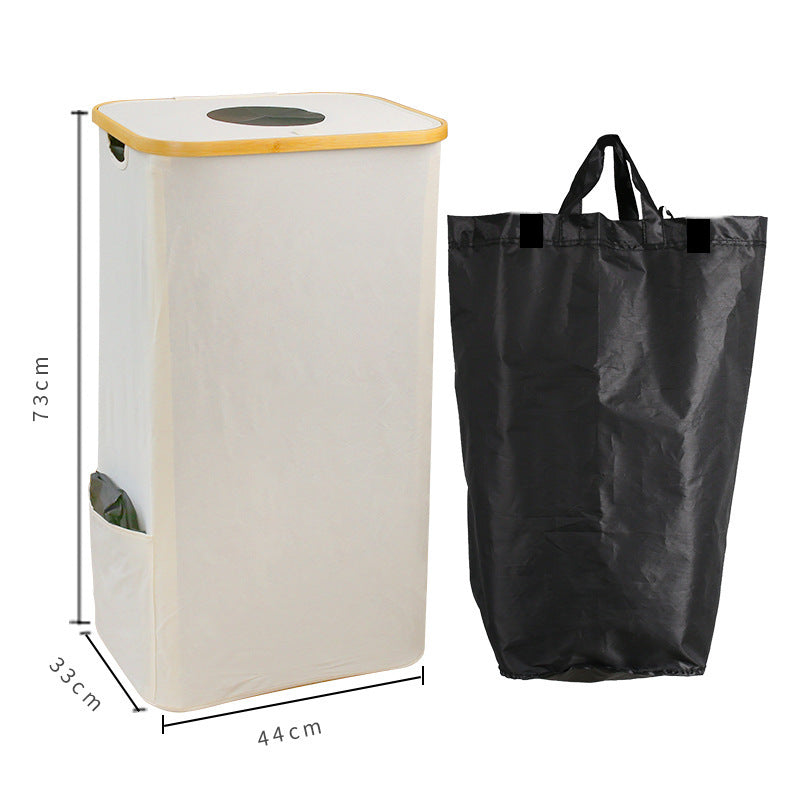 Laundry Basket Black Beige | Kelmera