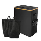 Laundry Basket Black Beige | Kelmera