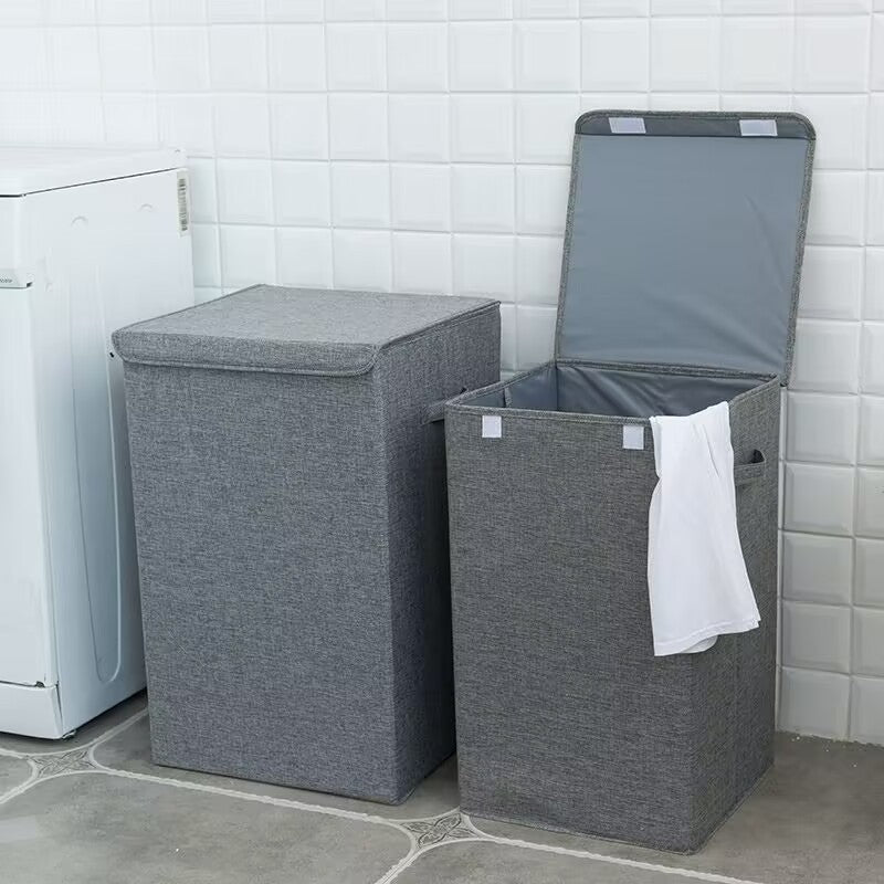 Laundry Basket Black Gray | Kelmera