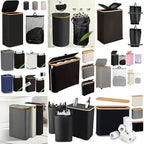 Laundry Basket Black Gray | Kelmera