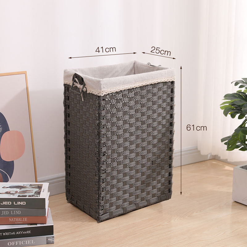 Laundry Basket Off White Blue | Kelmera