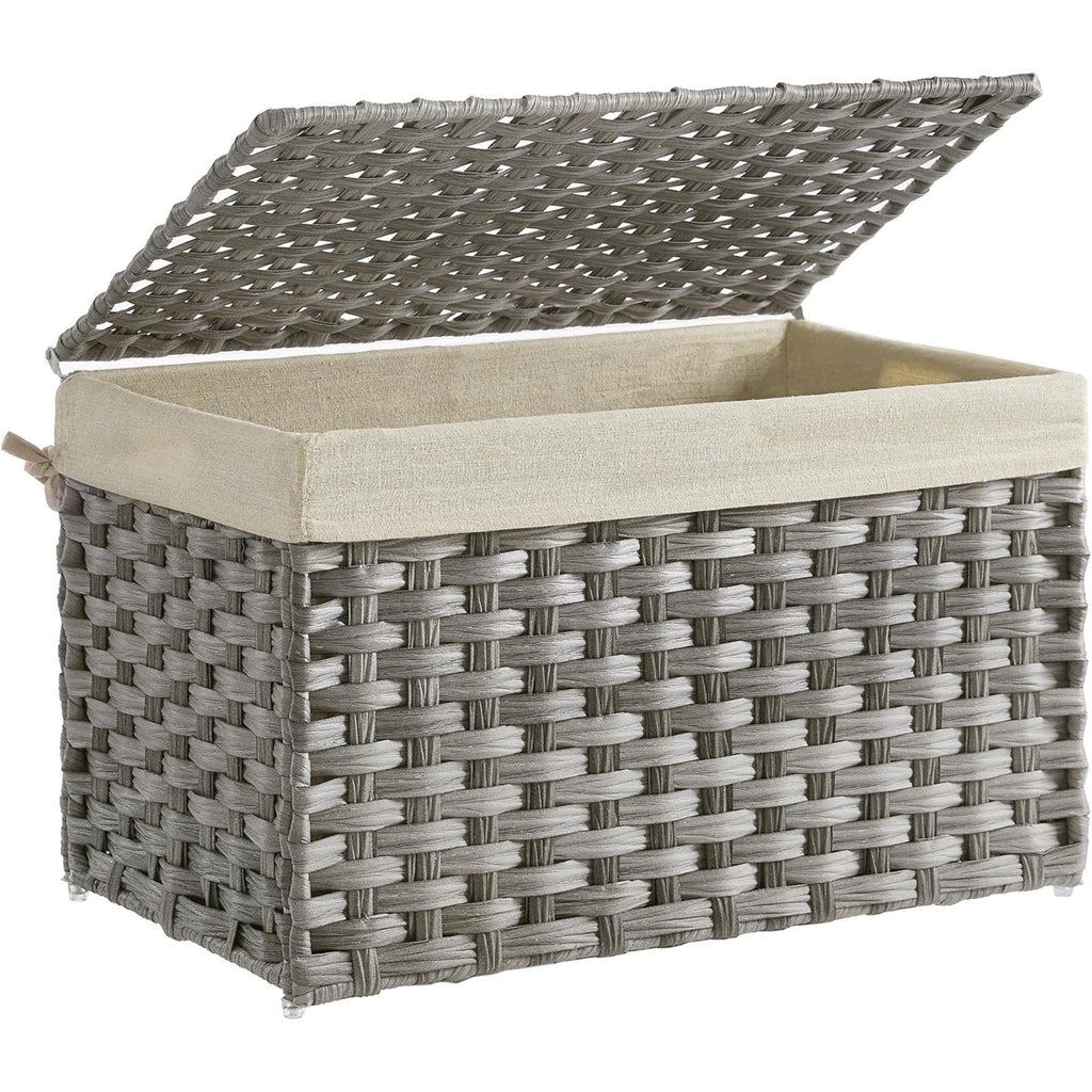 Laundry Basket Off White Blue | Kelmera