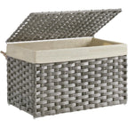 Laundry Basket Off White Blue | Kelmera