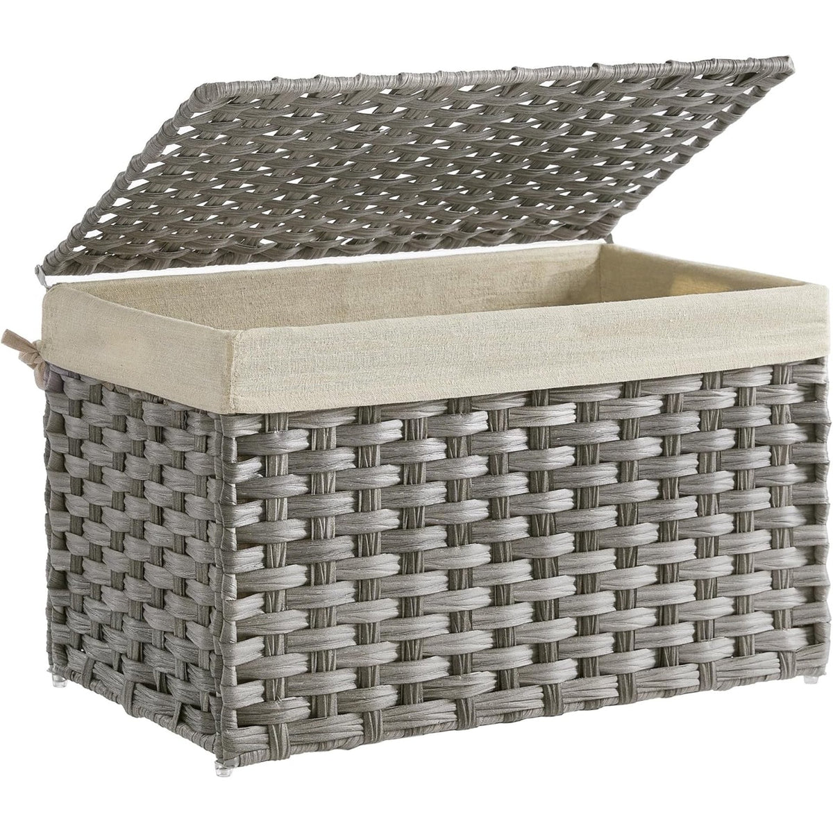 Laundry Basket Off White Blue | Kelmera