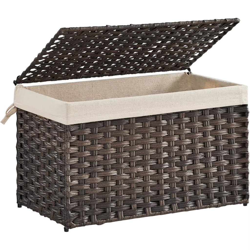 Laundry Basket Off White Blue | Kelmera