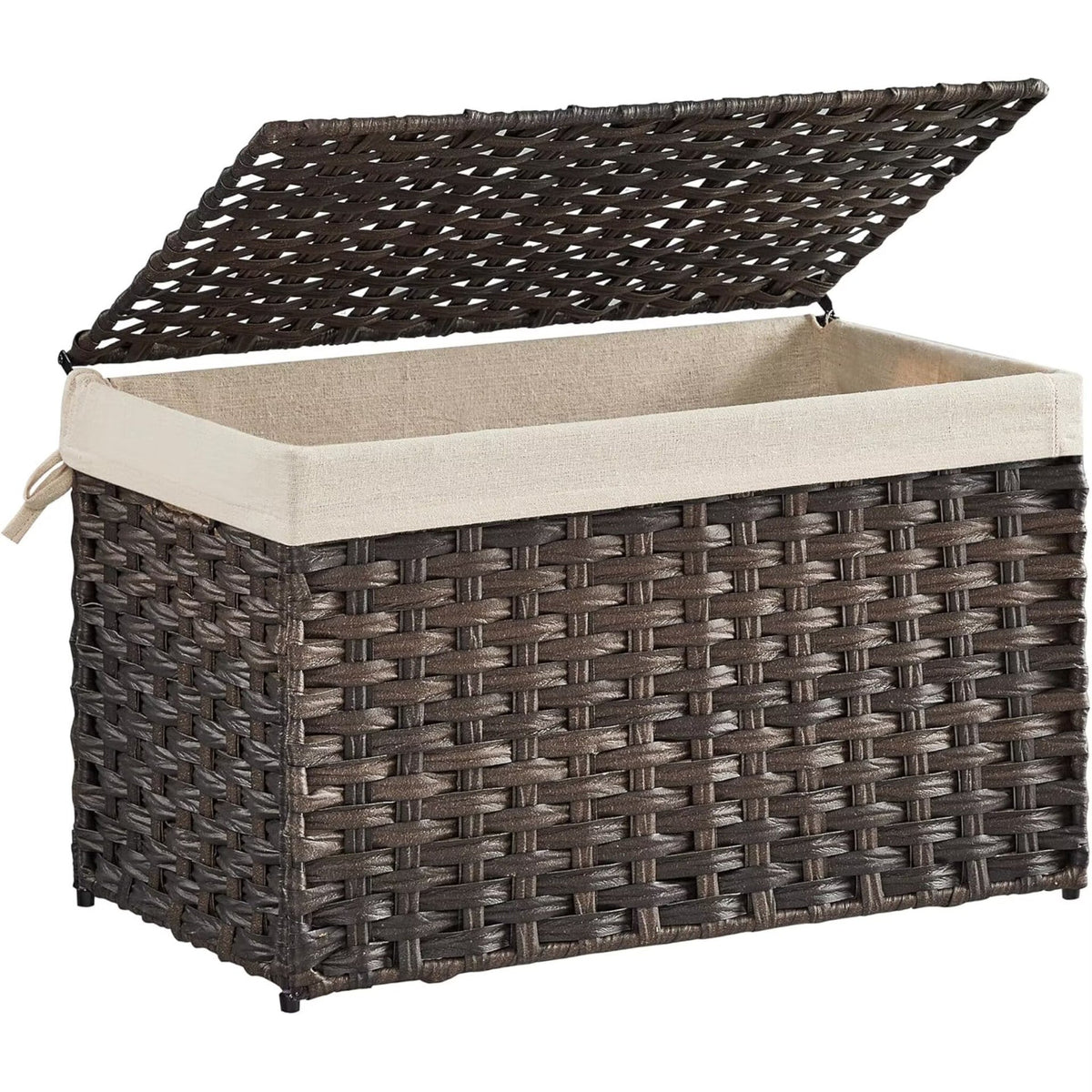 Laundry Basket Off White Blue | Kelmera
