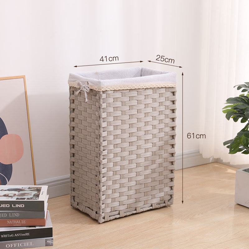 Laundry Basket Off White Blue | Kelmera