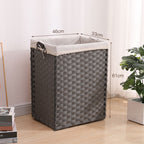 Laundry Basket Off White Blue | Kelmera