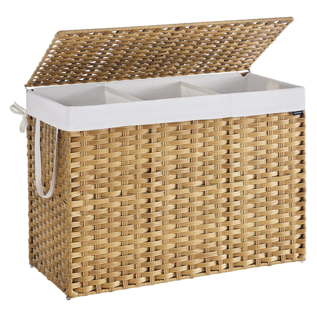 Laundry Basket Off White Blue | Kelmera