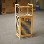 Laundry Basket with Bamboo Frame and Fabric Insert | Kelmera