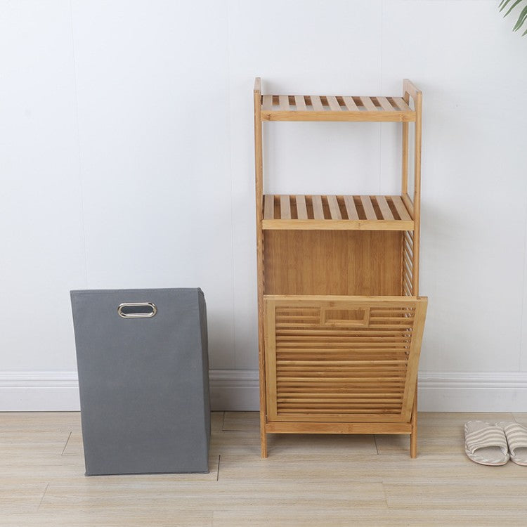 Laundry Basket with Bamboo Frame and Fabric Insert | Kelmera