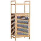 Laundry Basket with Bamboo Frame and Fabric Insert | Kelmera