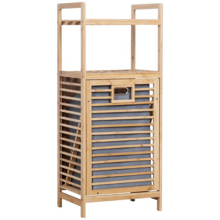 Laundry Basket with Bamboo Frame and Fabric Insert | Kelmera
