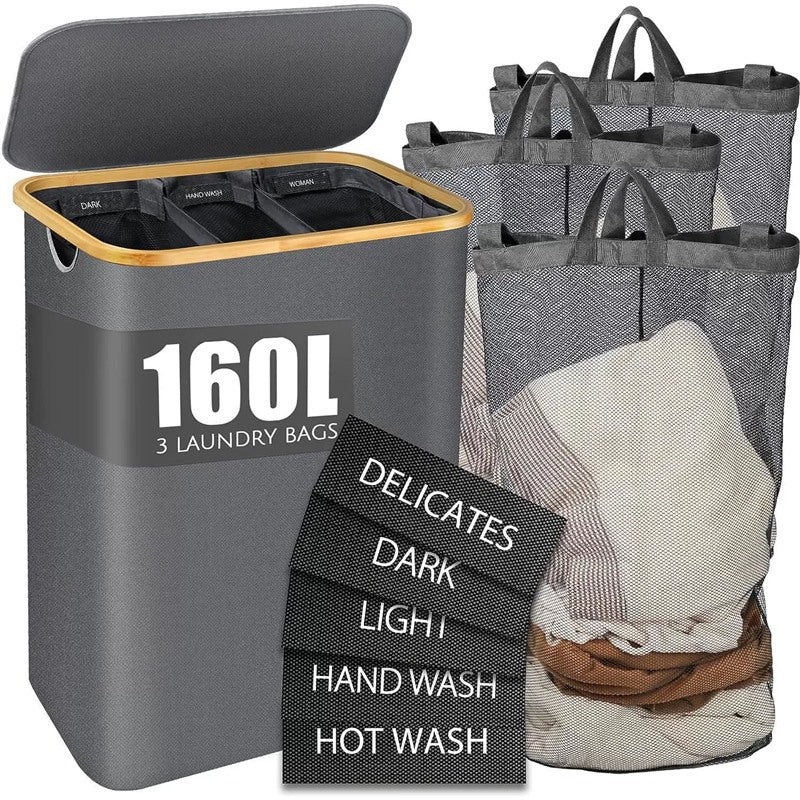 Laundry Basket with Compartments | Kelmera